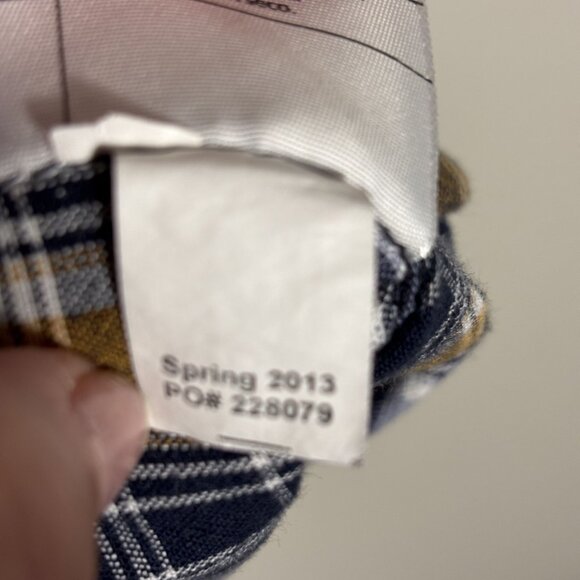 Carhartt Mens Relaxed Fit Plaid Button-Up Short Sleeve Shirt 2XL 100% Cotton - Picture 8 of 8